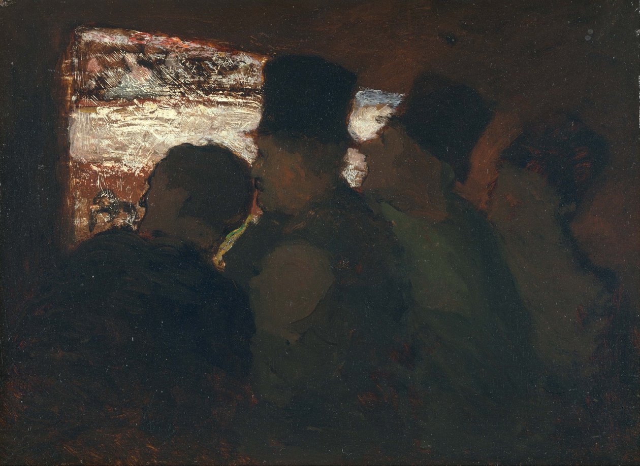 Widownia Teatru Parter, ok. godz. 1858 autorstwa Honoré Daumier