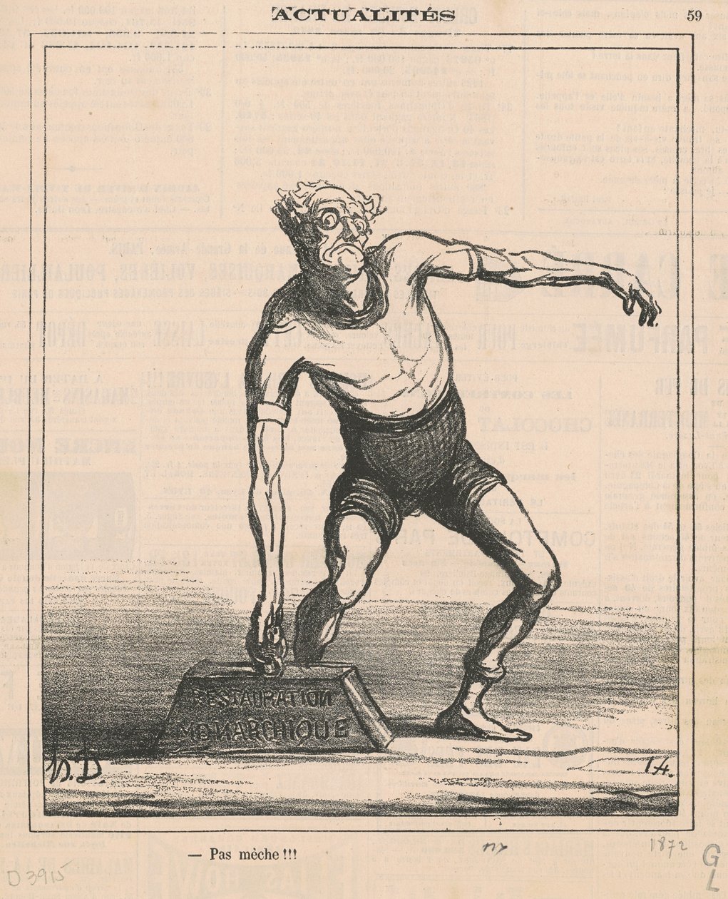 Bez knota!!! autorstwa Honoré Daumier