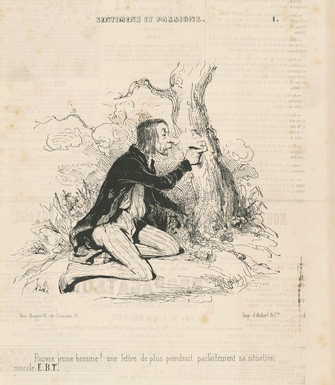 Biedny młody człowiek! autorstwa Honoré Daumier