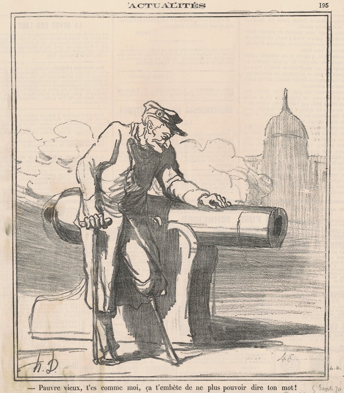 Biedny stary! Jestes jak ja... autorstwa Honoré Daumier