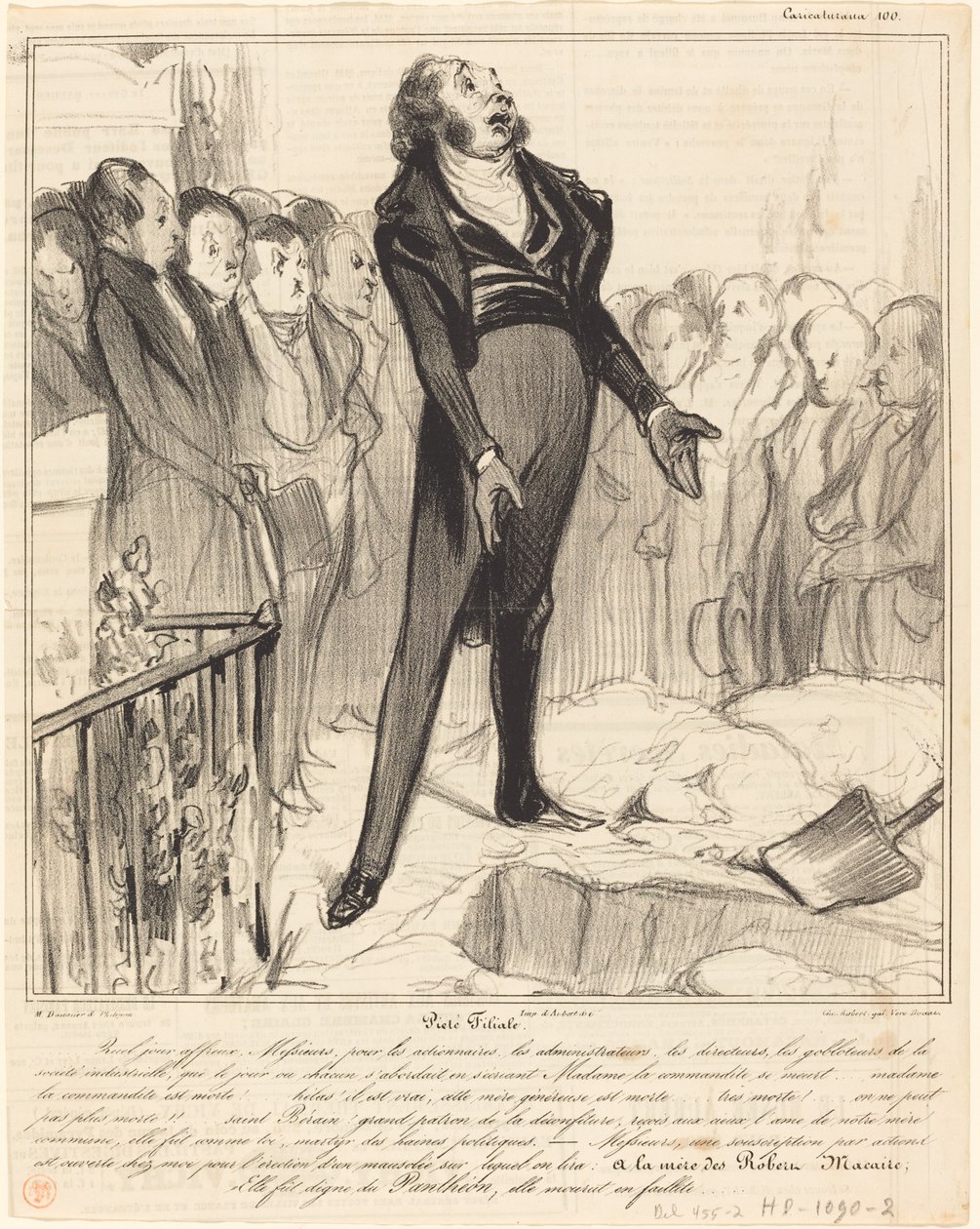 Synowska pobożność autorstwa Honoré Daumier