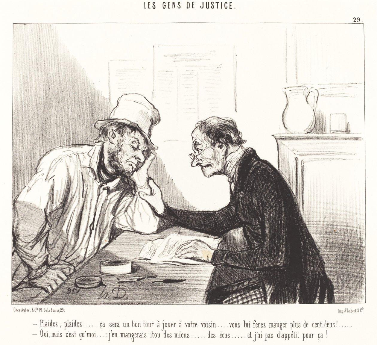 Błagaj... to będzie dobra sztuczka do zagrania... autorstwa Honoré Daumier