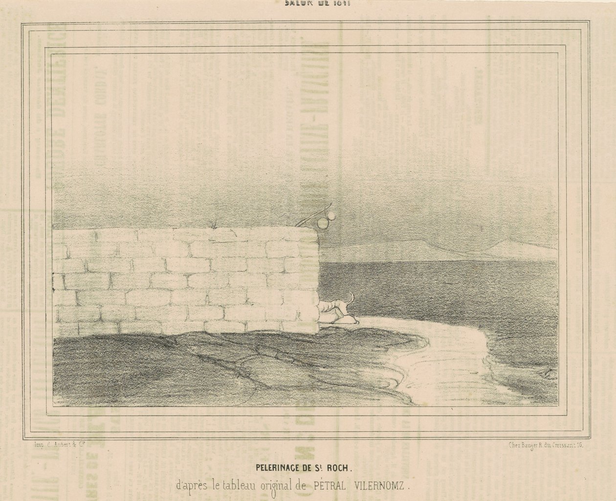 Pielgrzymka św. Rocha autorstwa Honoré Daumier