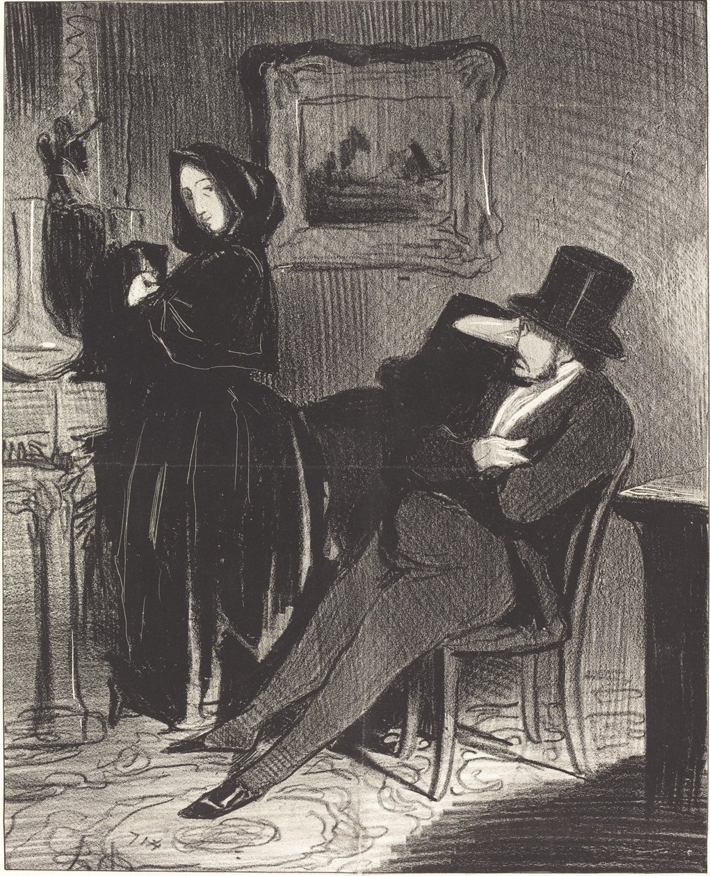 Częściej niż ja cię wożę... na bal... autorstwa Honoré Daumier