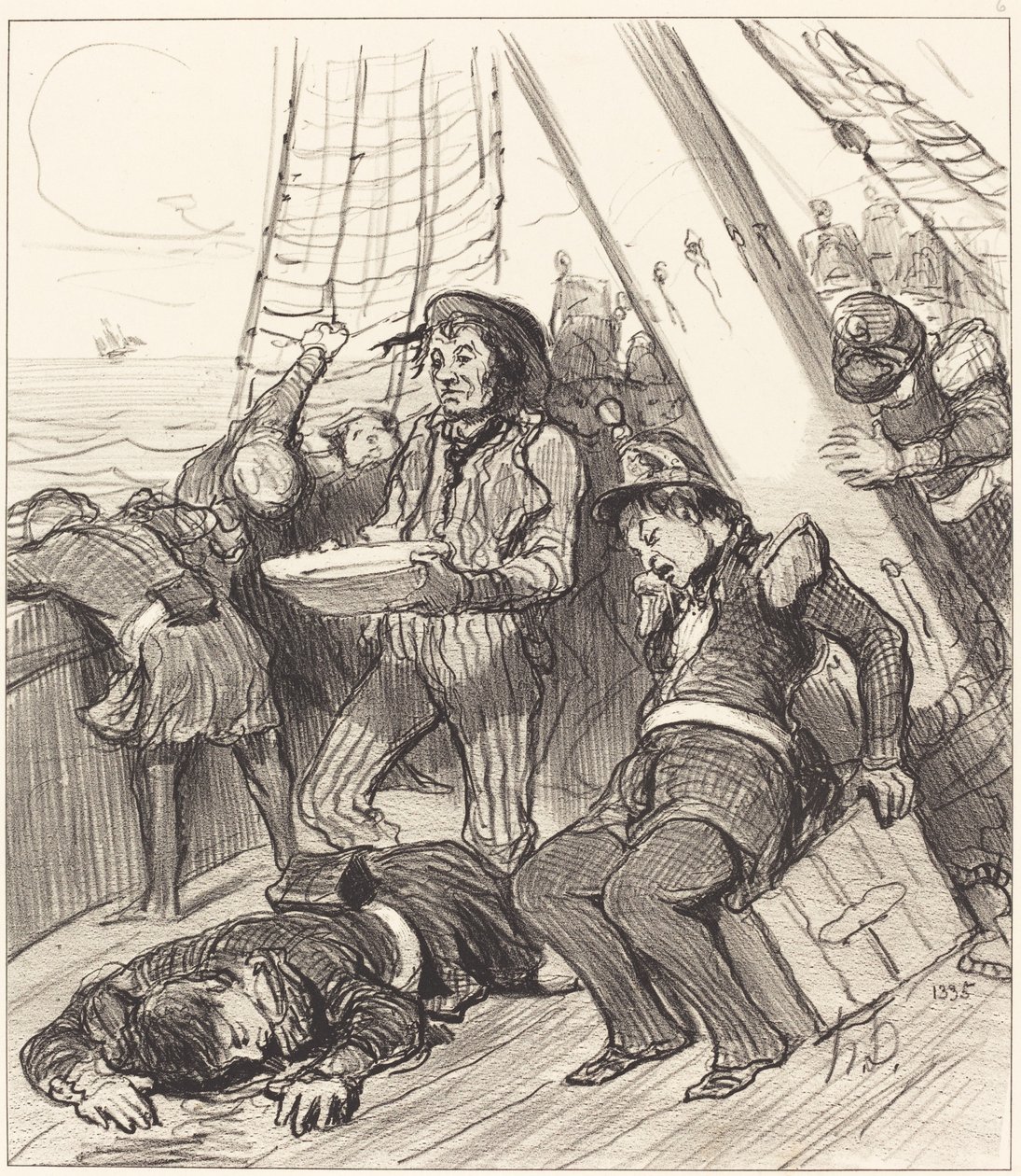 Kilku gwardzistów narodowych, którzy nie myśleli... autorstwa Honoré Daumier