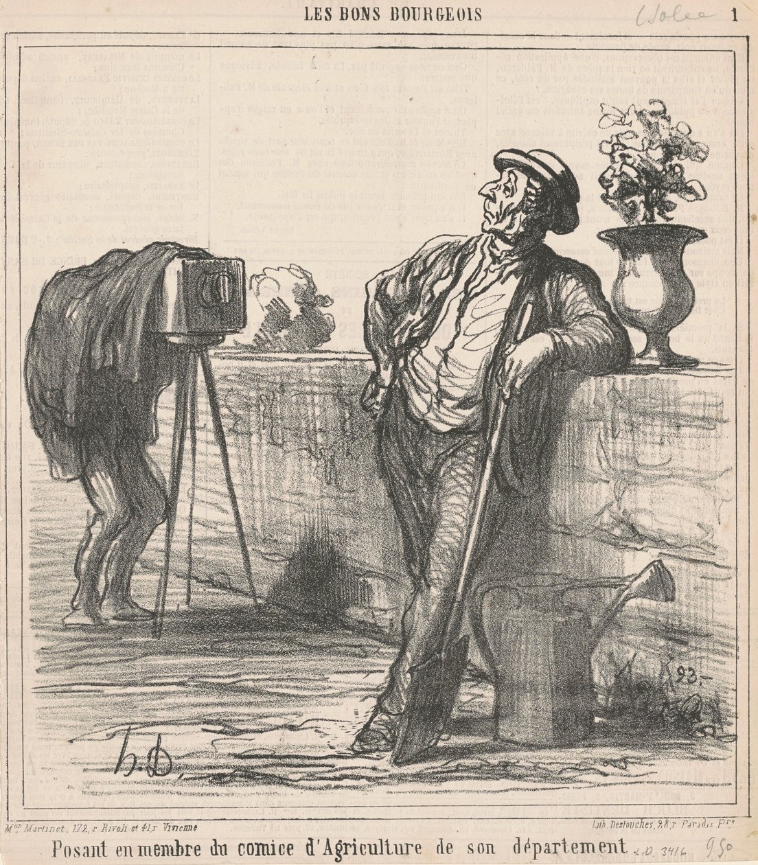 Udając członka komisji rolnictwa... autorstwa Honoré Daumier