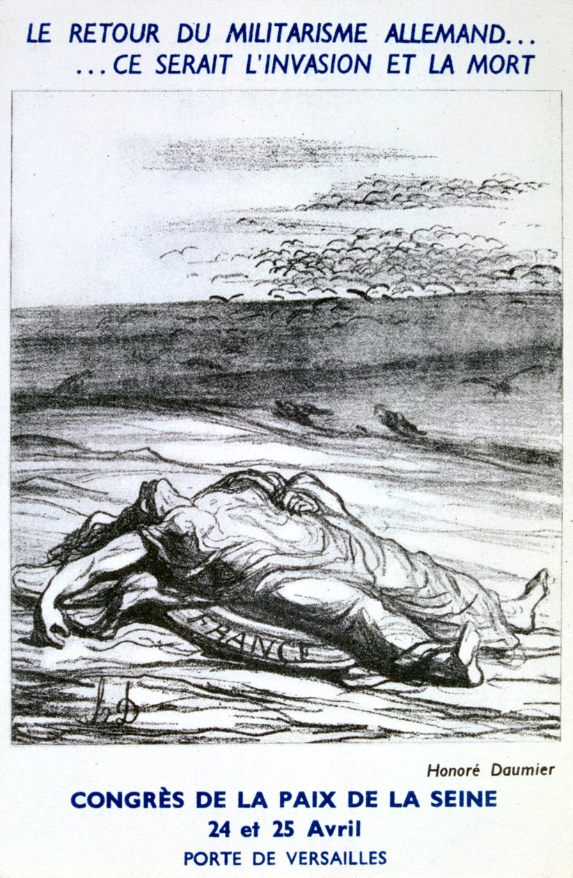 Pocztówka reklamująca Kongres Sekwany, Paryż autorstwa Honoré Daumier