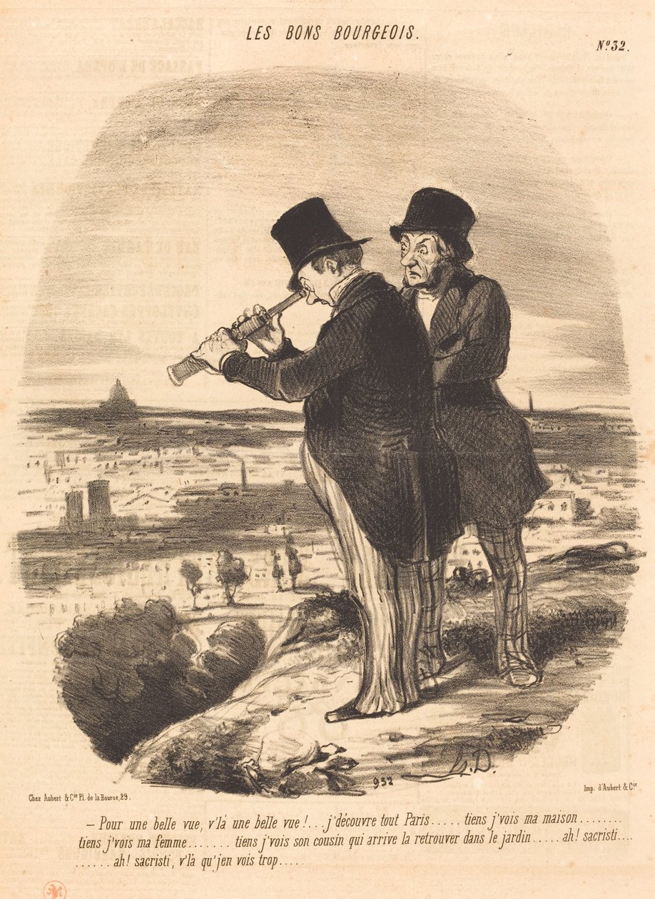 Dla pięknego widoku, oto piękny widok!... autorstwa Honoré Daumier