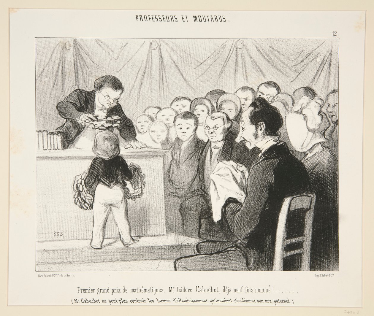 Pierwsza główna nagroda w matematyce, Pan Isidore Cabuchet?. #12 Profesorów i Musztard autorstwa Honoré Daumier