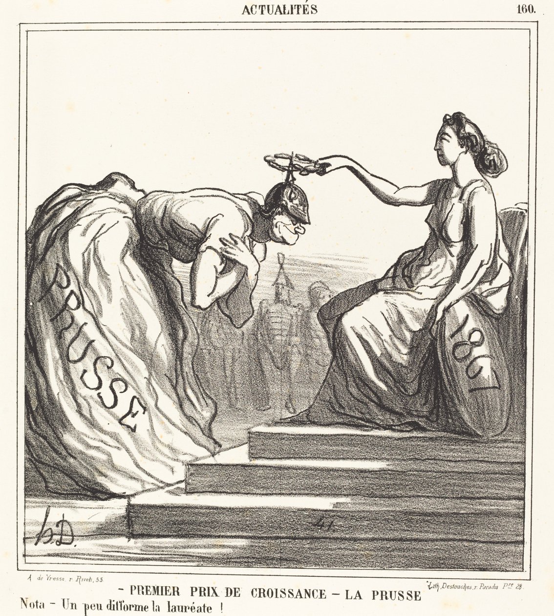 I nagroda za rozwój - Prusy autorstwa Honoré Daumier