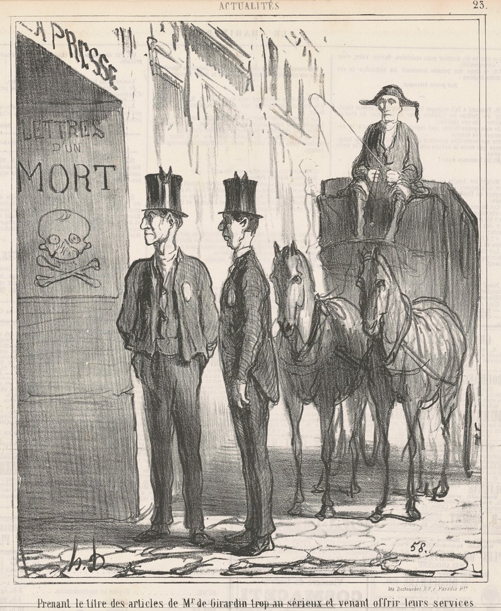 Traktując tytuł... pana de Girardina zbyt poważnie... autorstwa Honoré Daumier