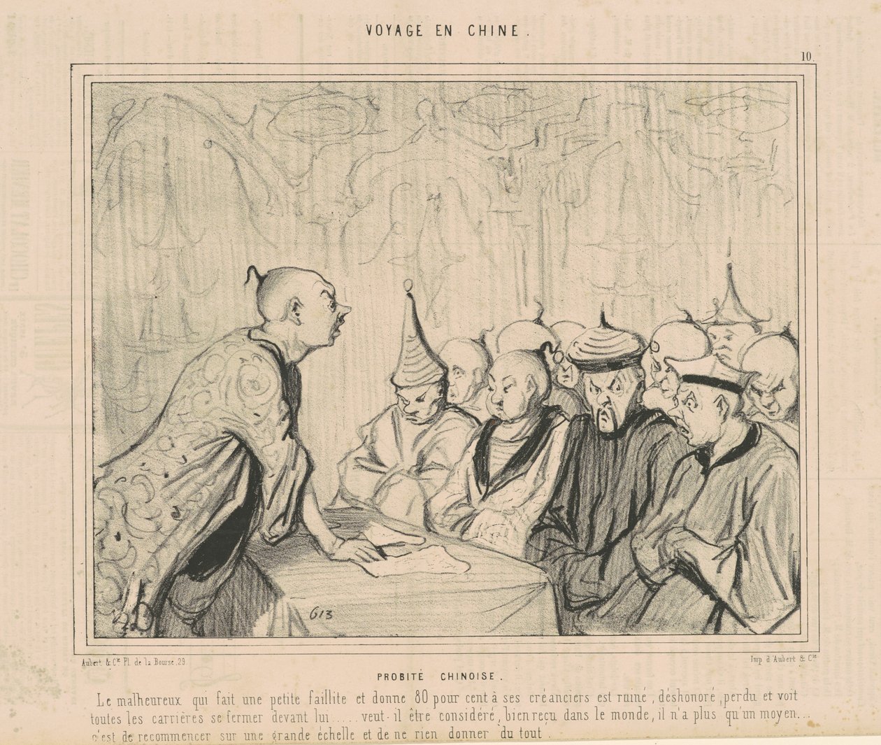 Chińska uczciwość autorstwa Honoré Daumier