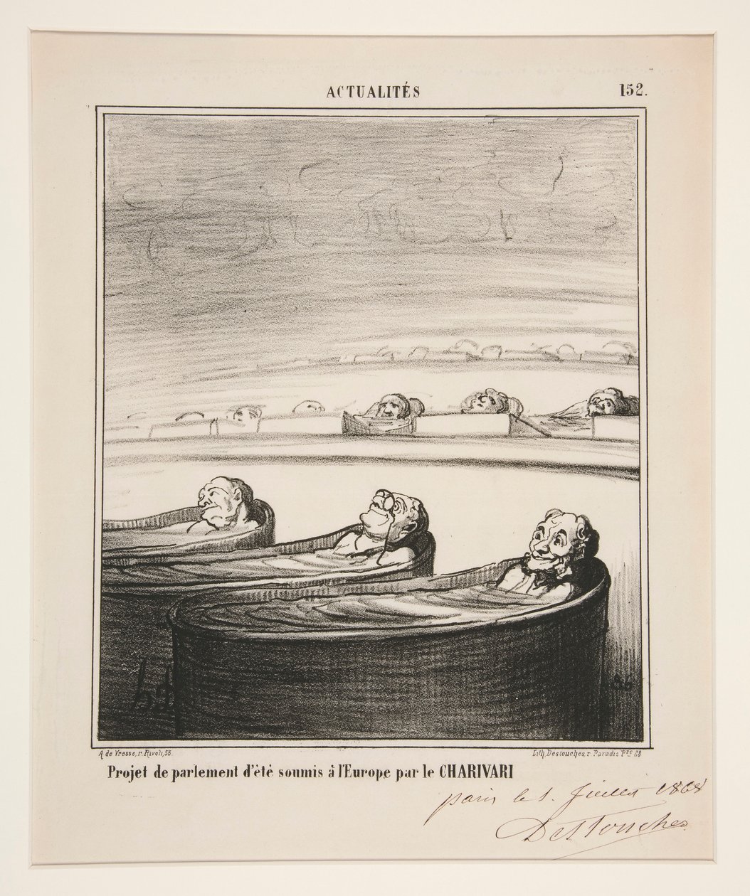 projekt parlamentu autorstwa Honoré Daumier