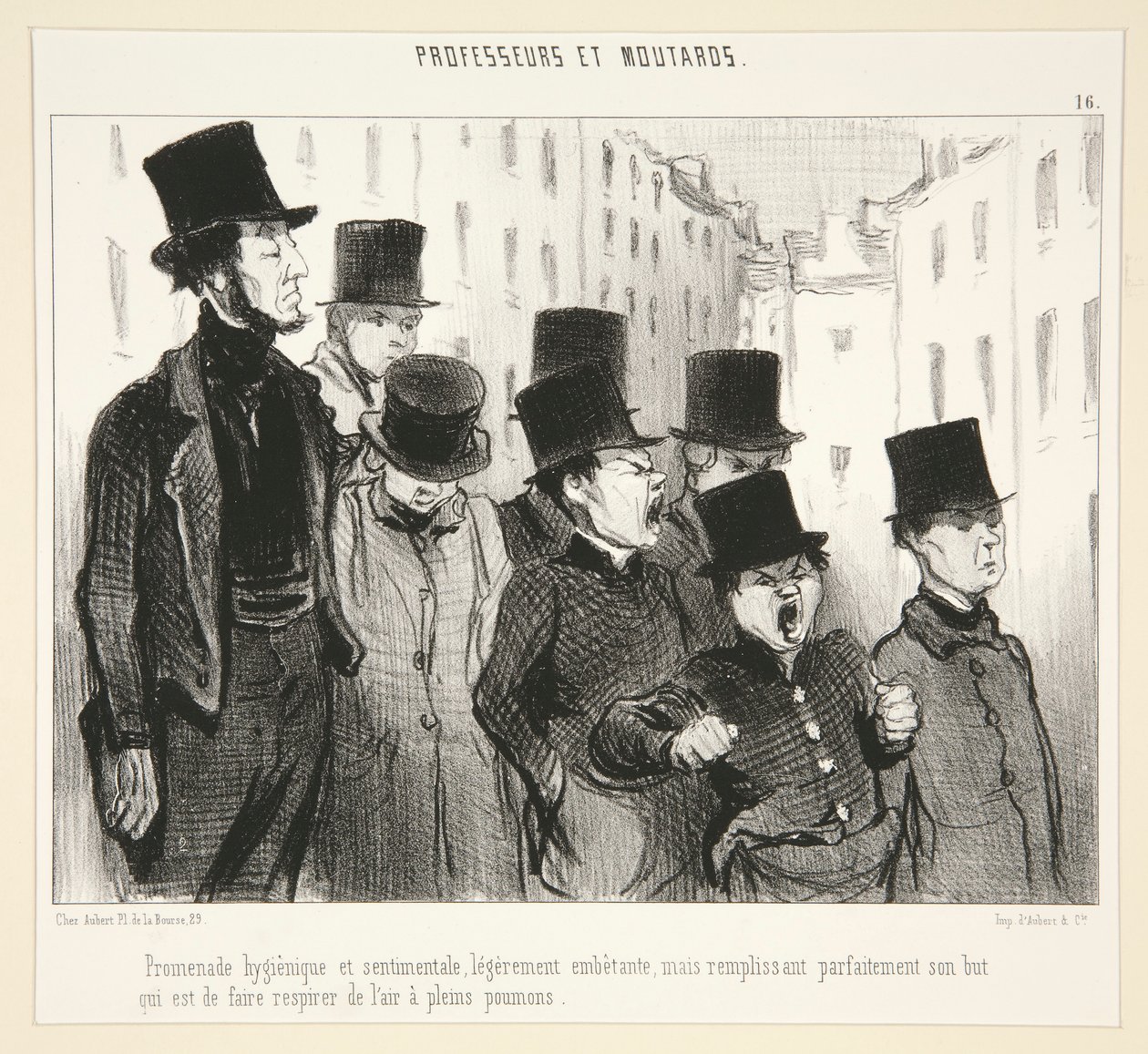 Higiena na promenadzie autorstwa Honoré Daumier