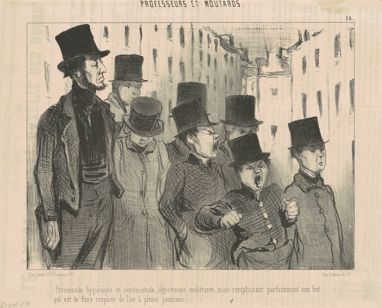 Spacer higieniczny i sentymentalny... autorstwa Honoré Daumier
