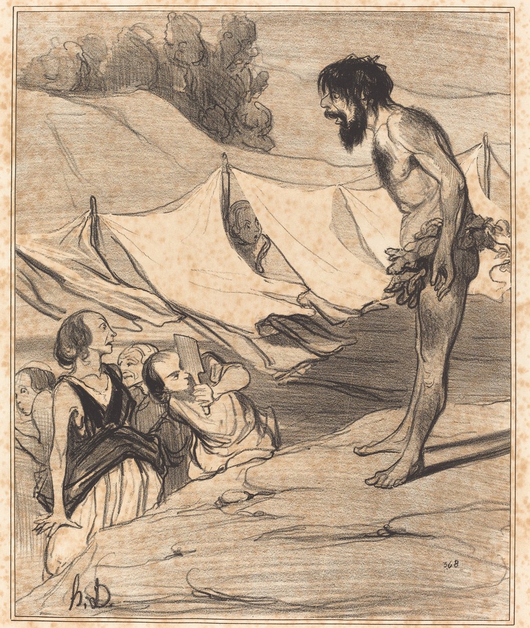 Prezentacja Ulysse’a Nausica autorstwa Honoré Daumier