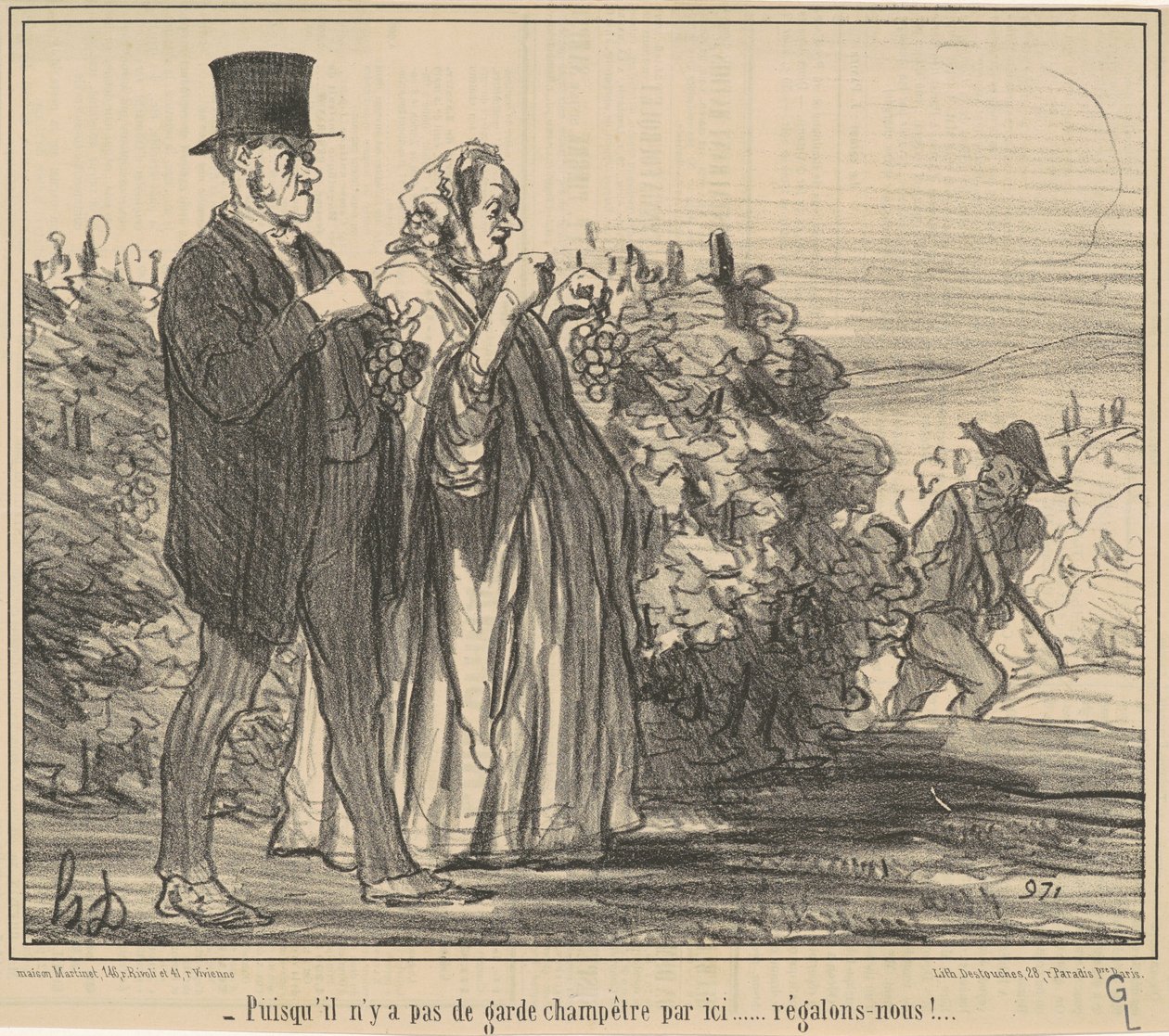 Ponieważ nie ma straży wiejskiej... autorstwa Honoré Daumier