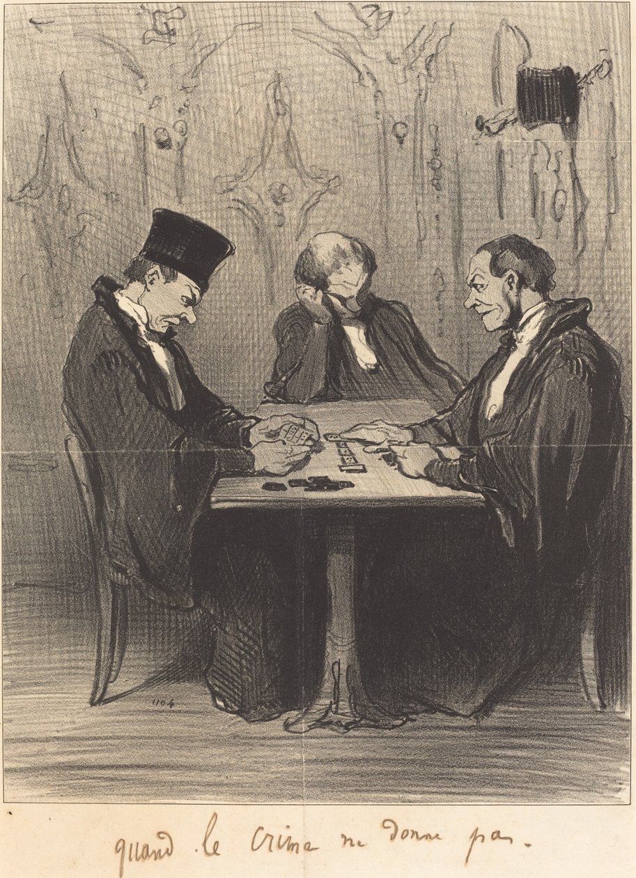 Kiedy zbrodnia nie daje autorstwa Honoré Daumier