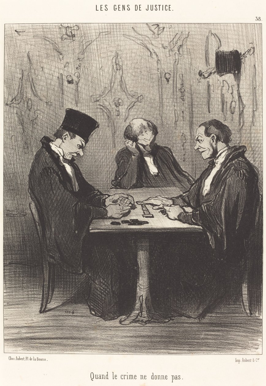 Kiedy zbrodnia nie daje autorstwa Honoré Daumier