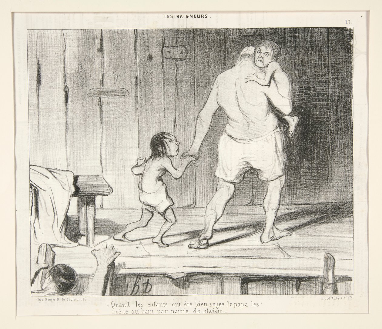 Kiedy dzieci były grzeczne autorstwa Honoré Daumier