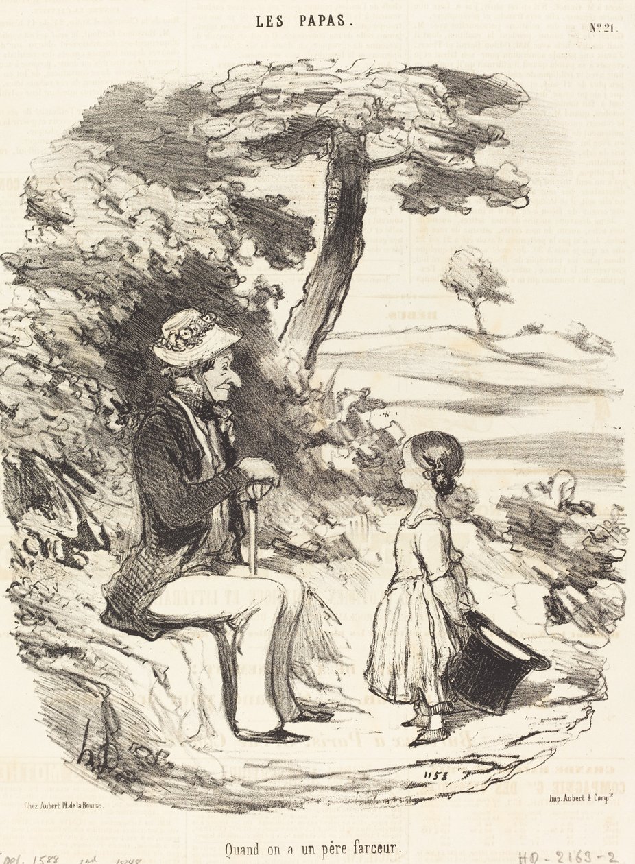 Kiedy masz ojca dowcipnisia autorstwa Honoré Daumier
