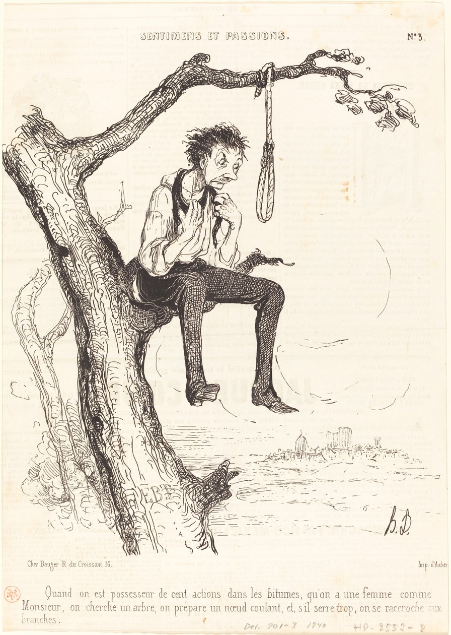 Kiedy posiadasz sto akcji... autorstwa Honoré Daumier