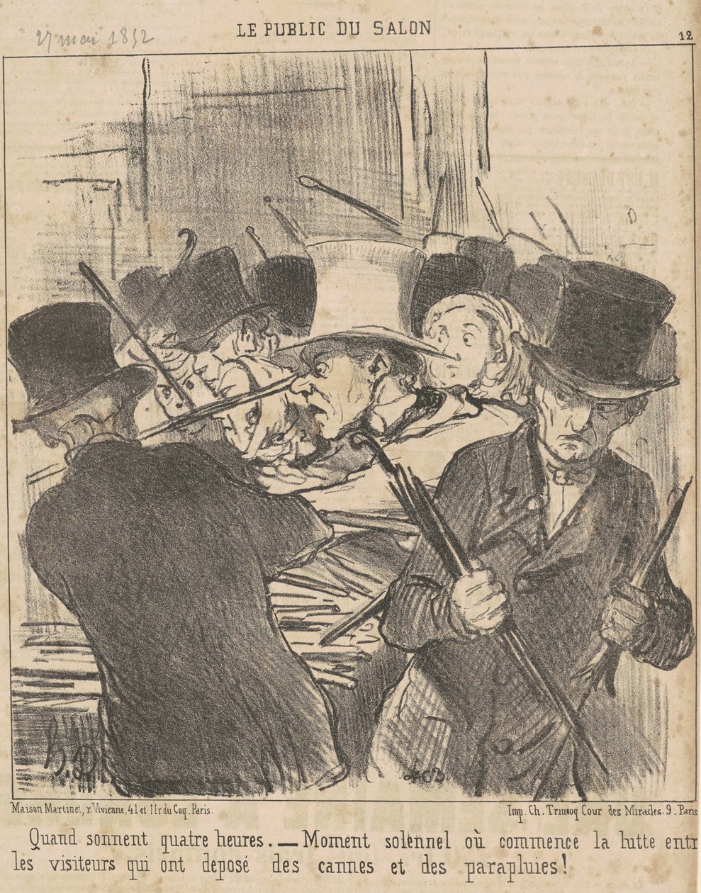 Kiedy wybije godzina czwarta autorstwa Honoré Daumier