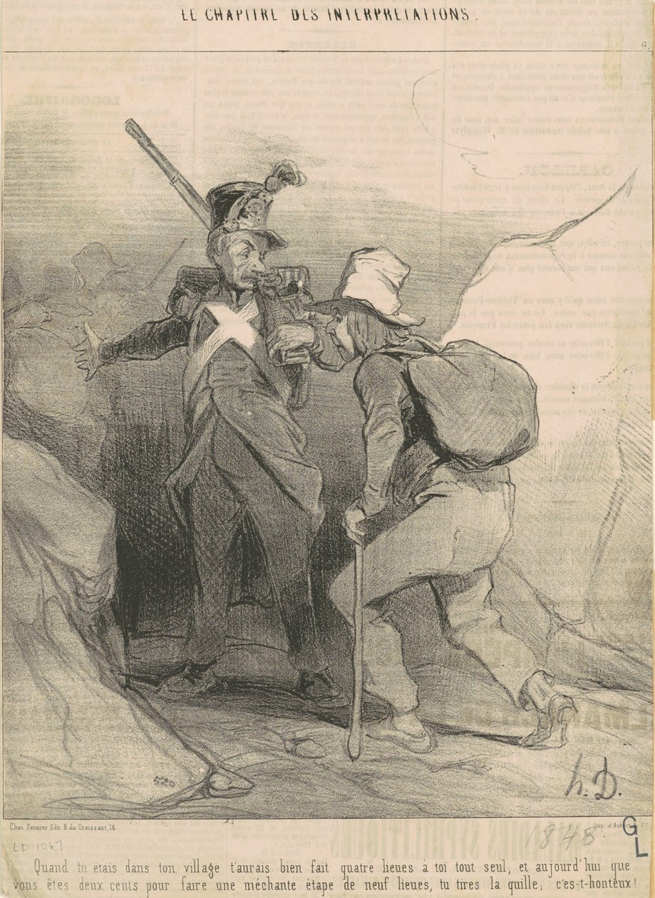 Kiedy byłeś w swojej wiosce, miałbyś... autorstwa Honoré Daumier