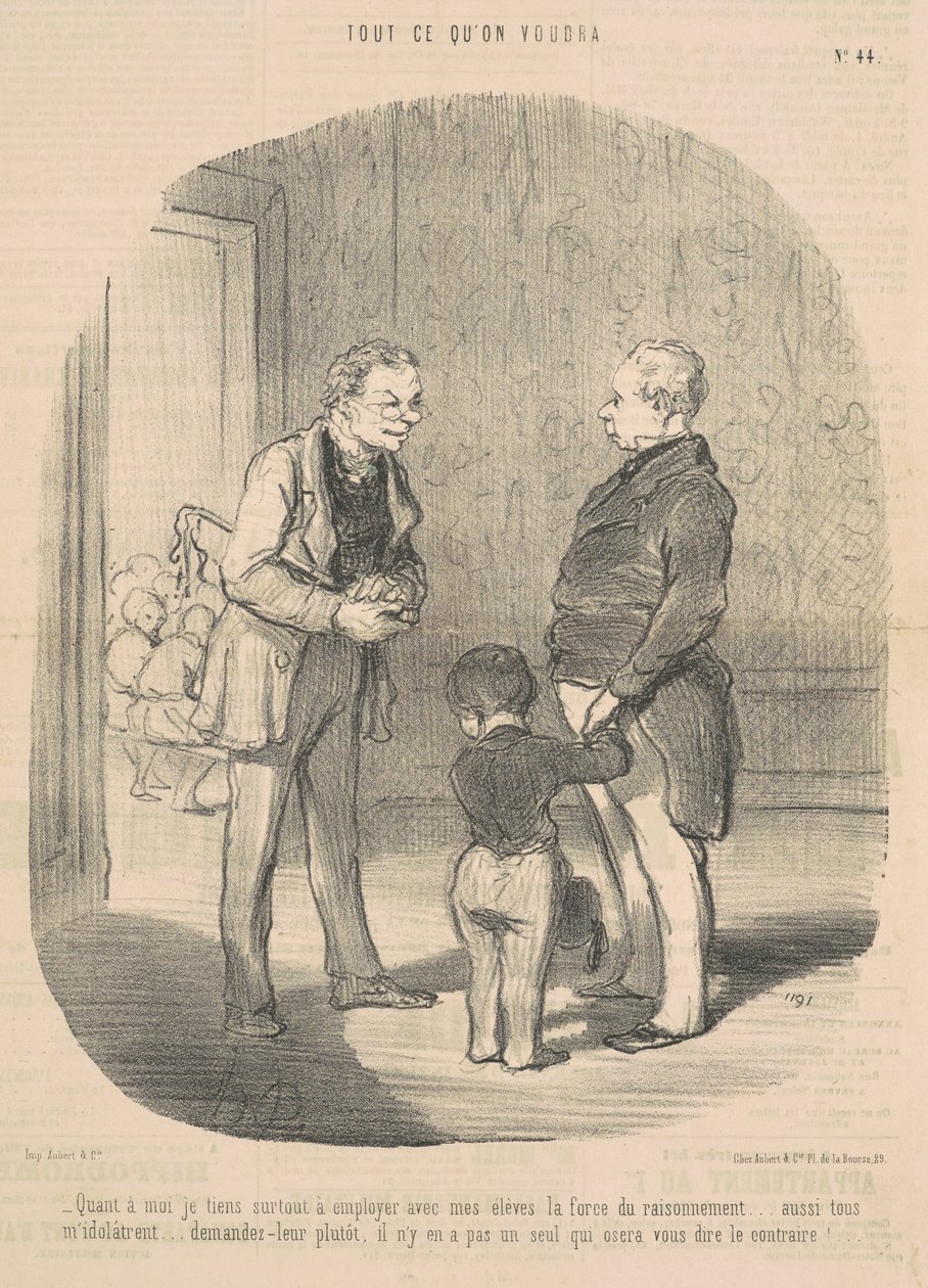 Jeśli chodzi o mnie, chcę użyć… siły rozumowania autorstwa Honoré Daumier