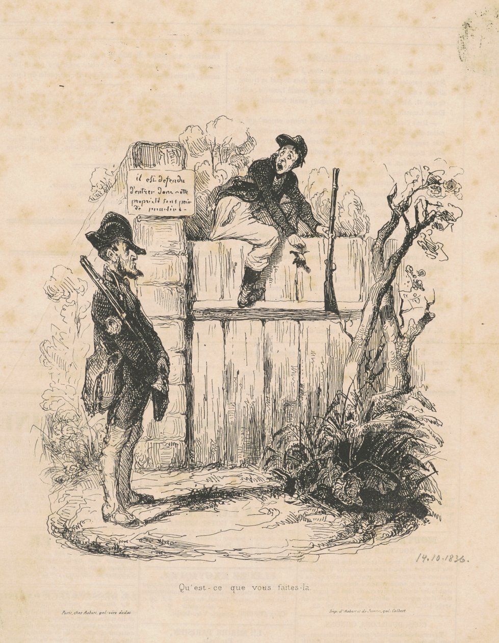 Co Ty tutaj robisz... autorstwa Honoré Daumier