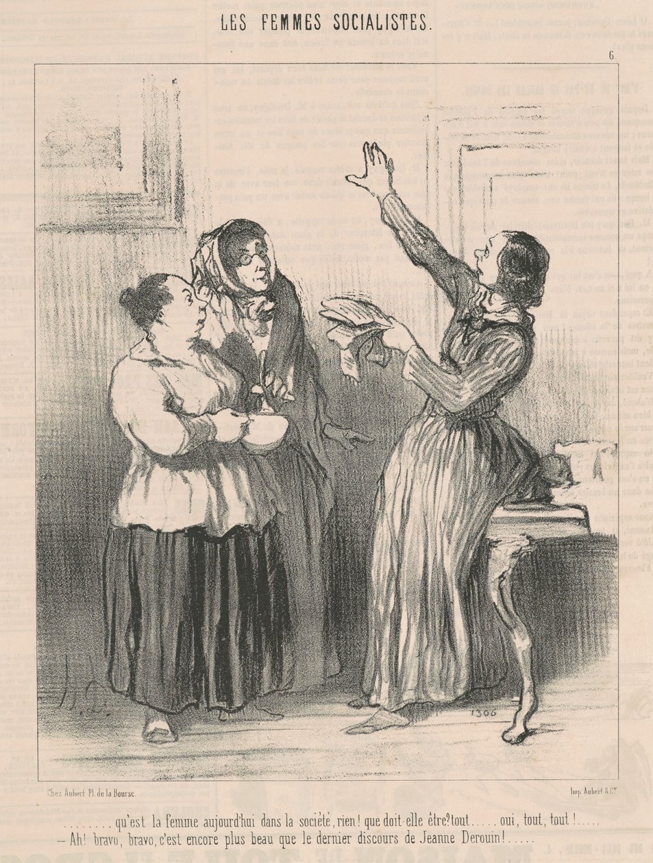 Jaka jest dziś kobieta w społeczeństwie ... autorstwa Honoré Daumier