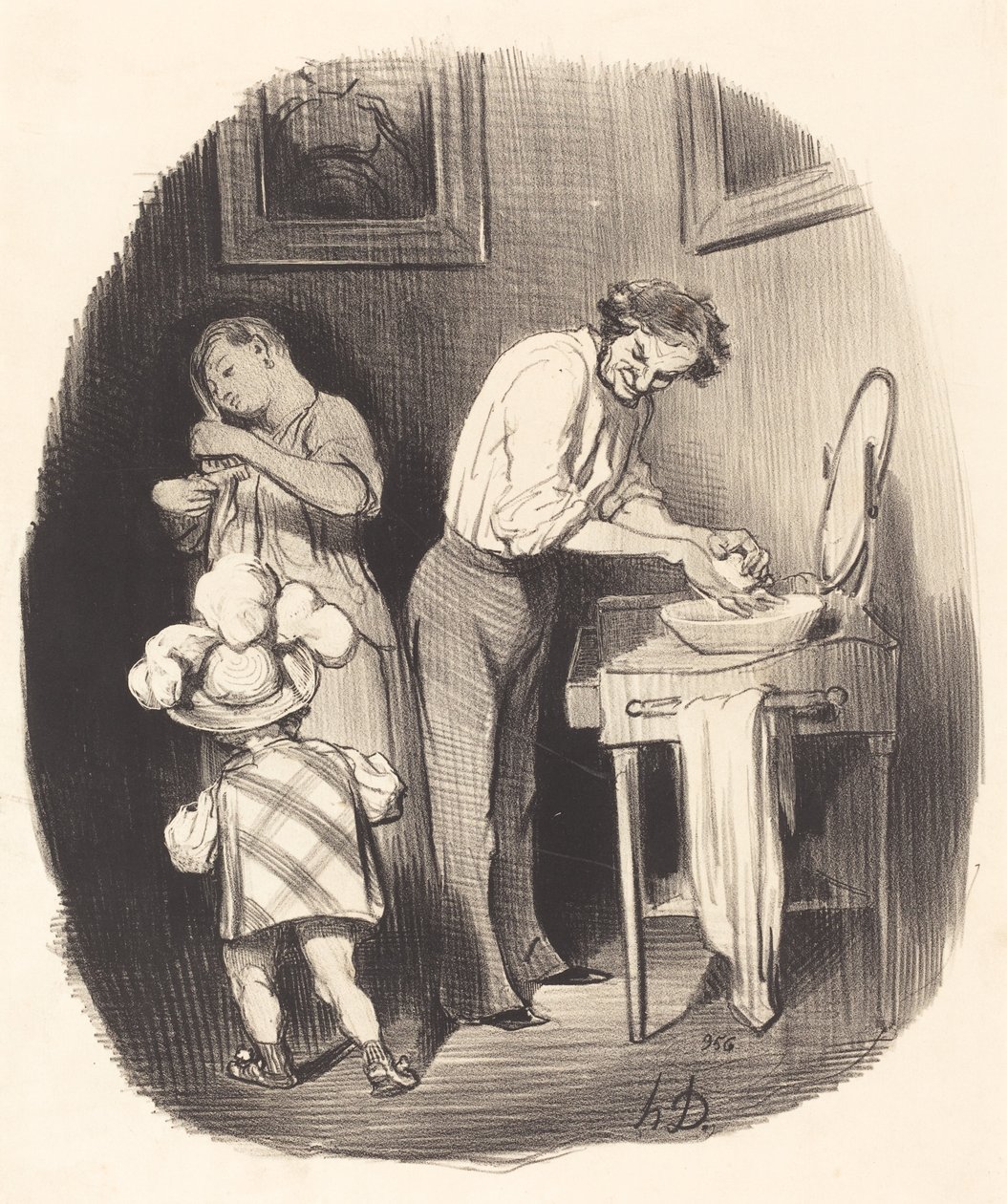Jaki on jest miły, Dodore... autorstwa Honoré Daumier