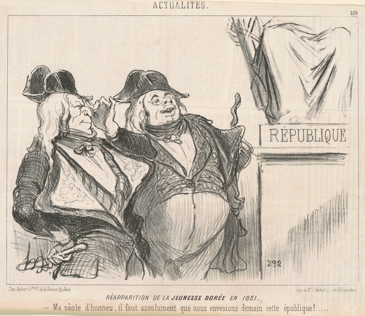 Ponowne pojawienie się Złotej Młodzieży w 1851 r. autorstwa Honoré Daumier