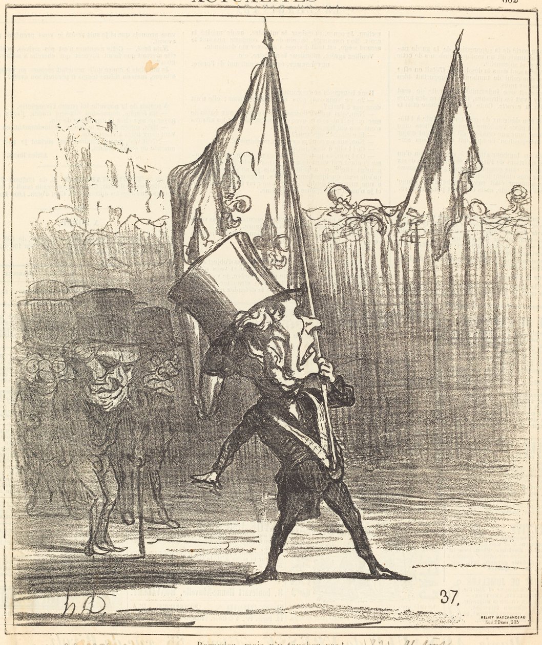 Spójrz, ale nie dotykaj tego! autorstwa Honoré Daumier