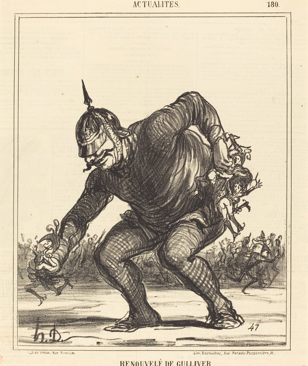 Odnowiony przez Guliwera autorstwa Honoré Daumier
