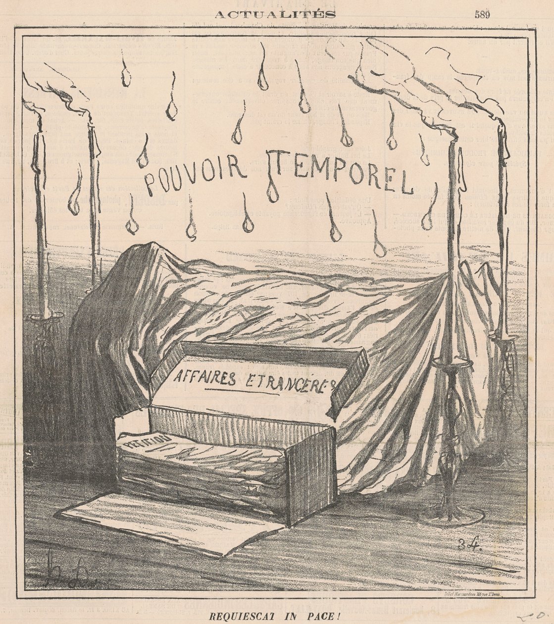 Spoczywaj w pokoju! autorstwa Honoré Daumier