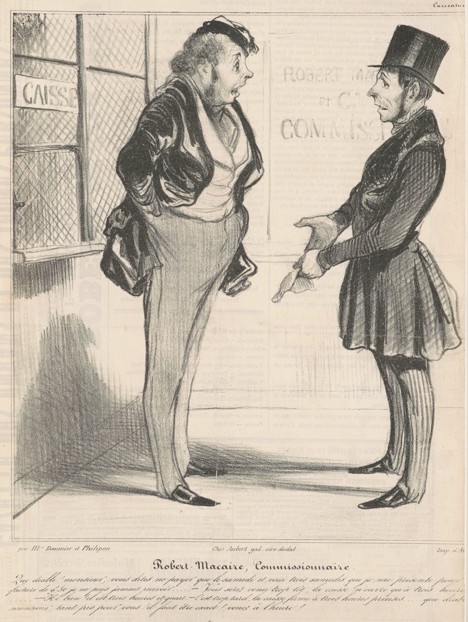 Komisarz Robert Macaire autorstwa Honoré Daumier