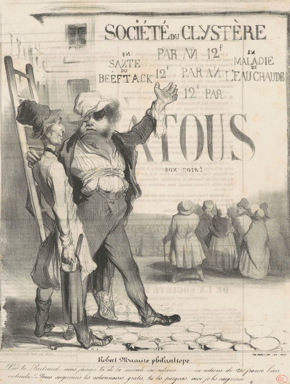 Filantrop Robert Macaire autorstwa Honoré Daumier