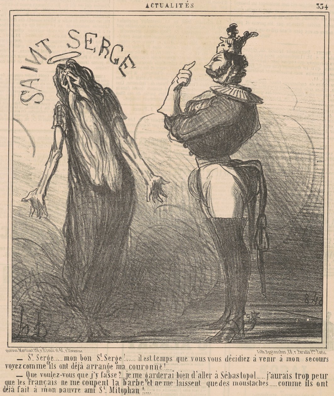 Święty Sergiuszu... Mój dobry Święty Sergiuszu! autorstwa Honoré Daumier