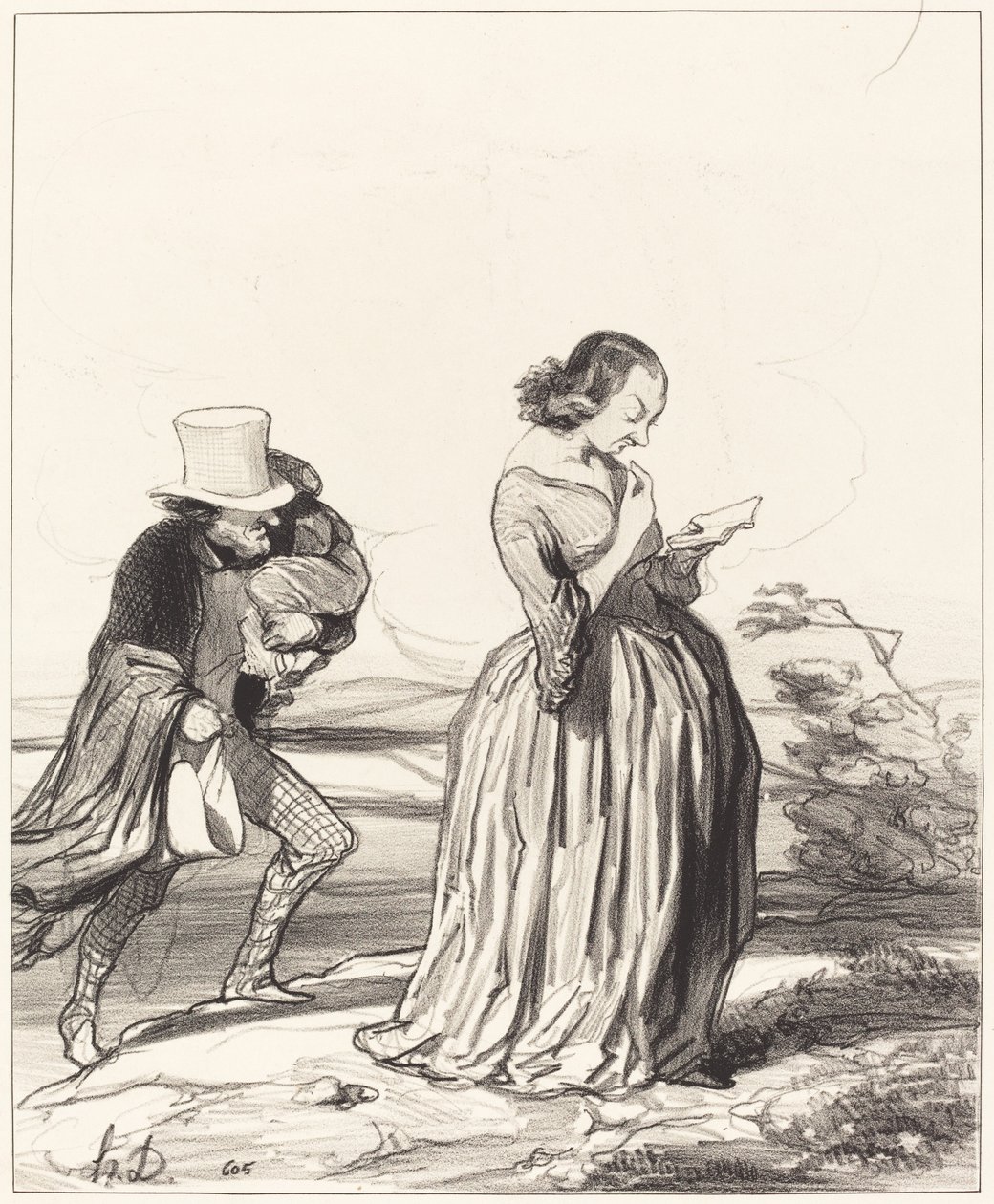 Saperlotte!... że chciałbym... żeby moja żona skończyła... autorstwa Honoré Daumier