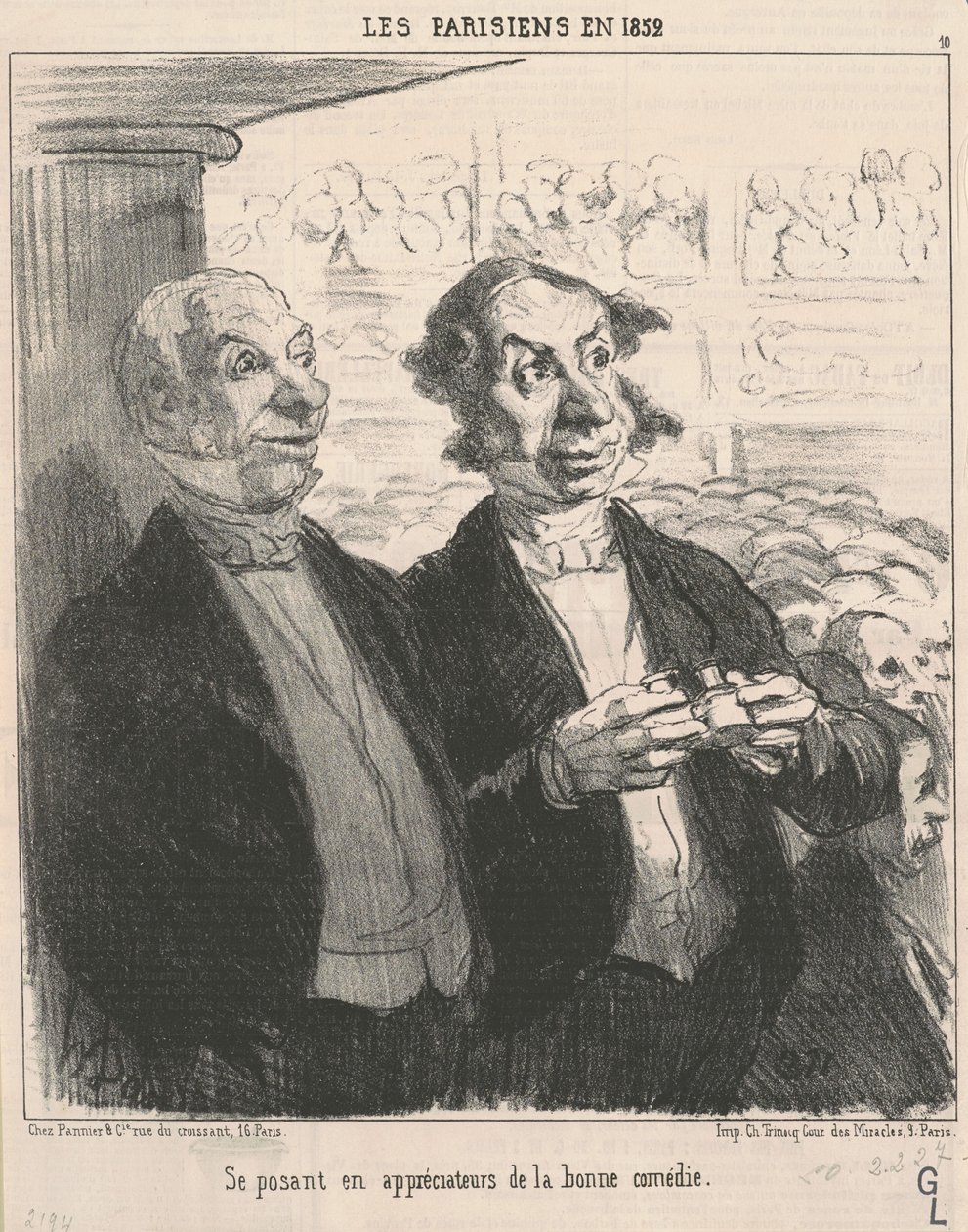 udając wielbiciela autorstwa Honoré Daumier