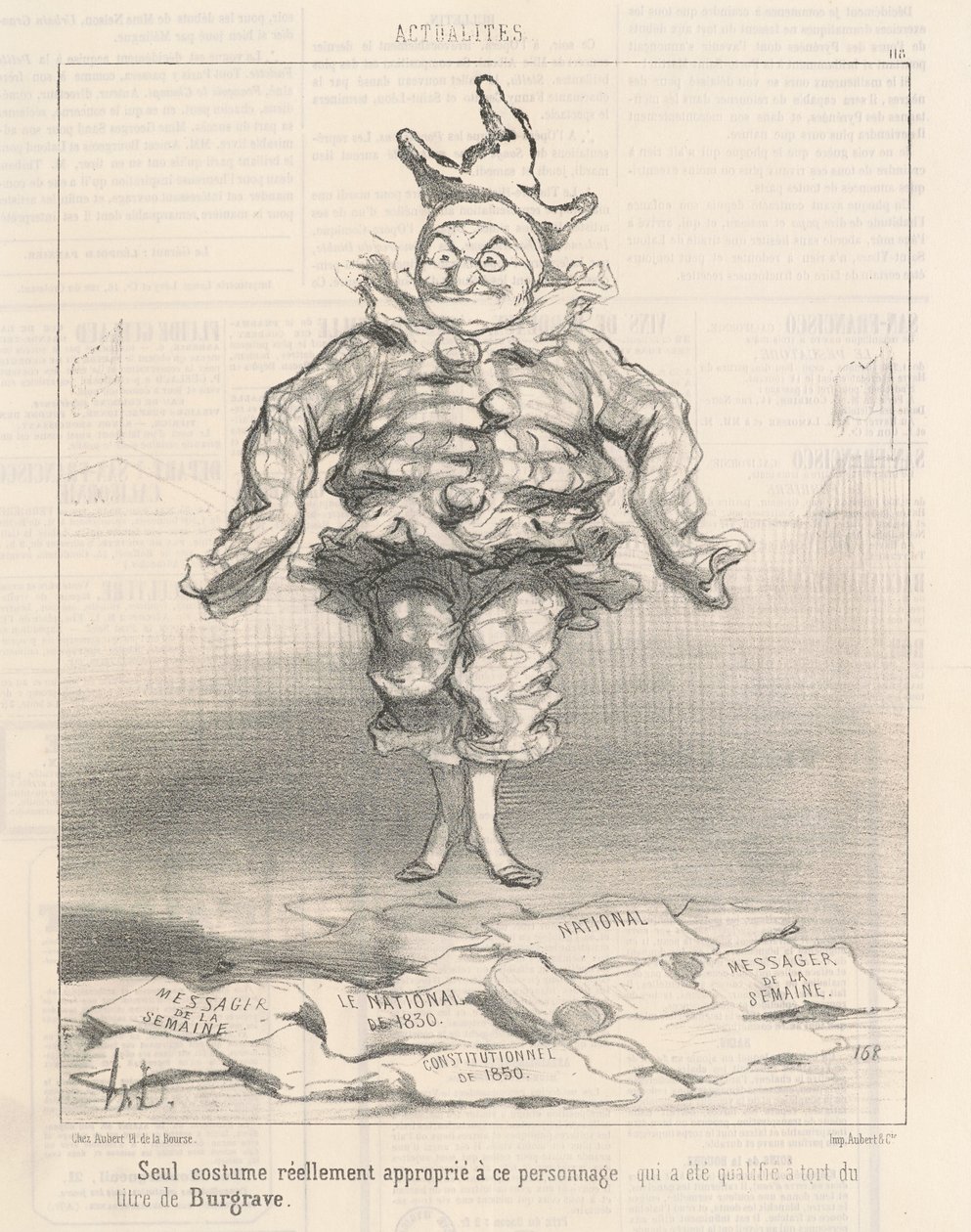 Tylko kostium ... odpowiedni dla tej postaci autorstwa Honoré Daumier