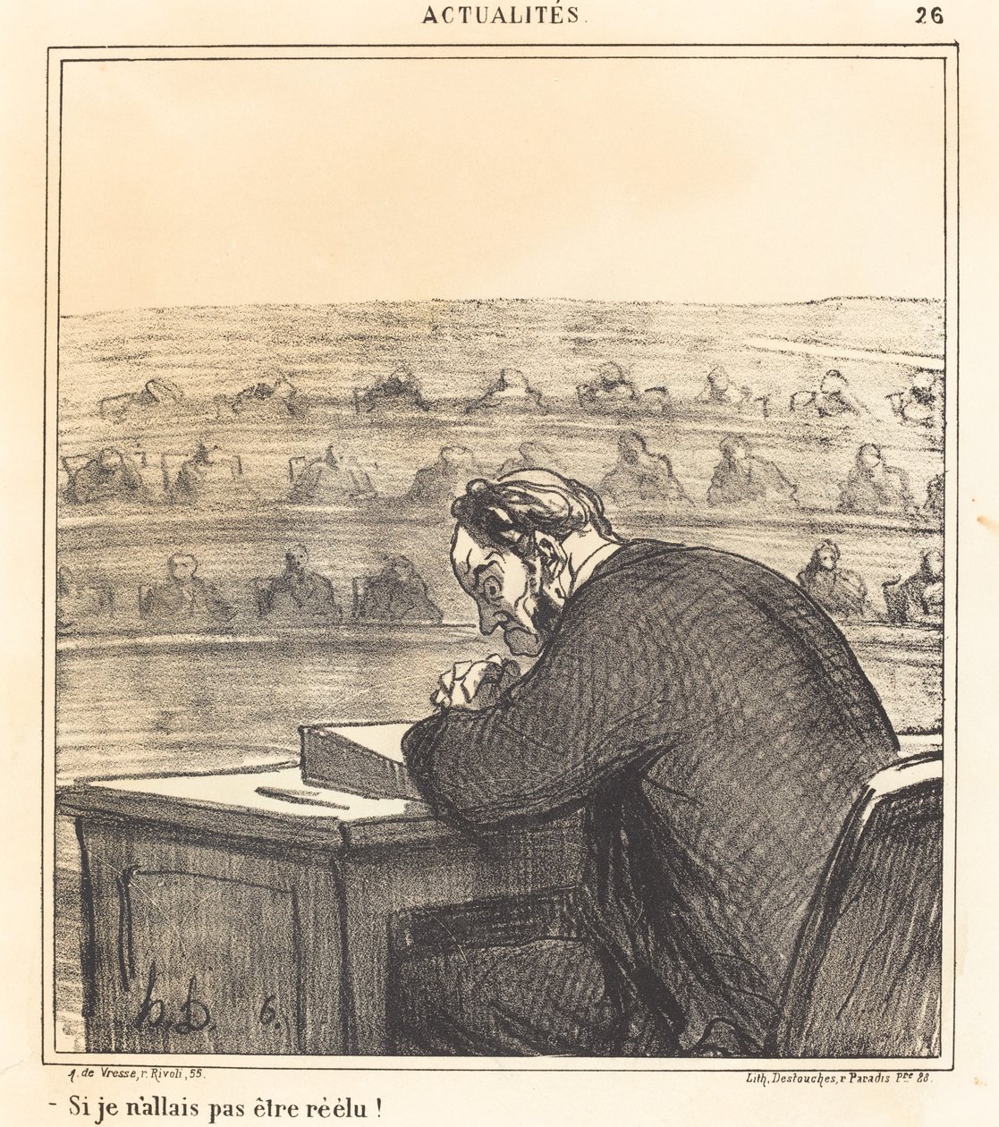 Gdybym nie został ponownie wybrany! autorstwa Honoré Daumier