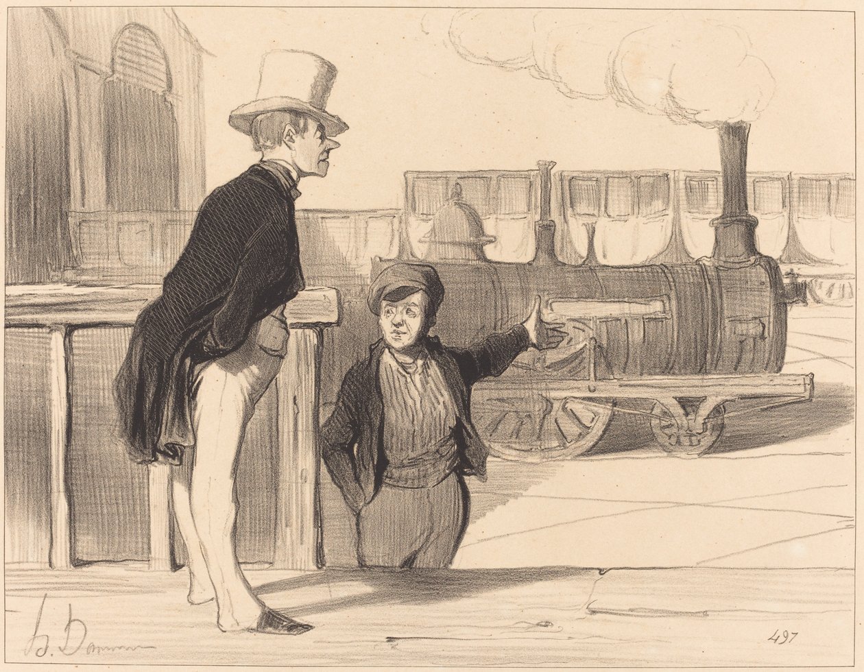 Czy moja maszyna jest dobra? Chyba tak... autorstwa Honoré Daumier