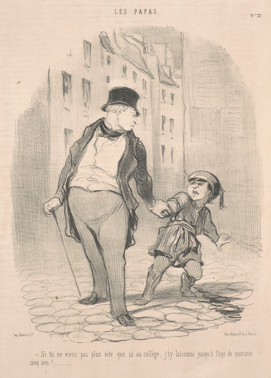 Jeśli nie przyjdziesz więcej na studia... autorstwa Honoré Daumier