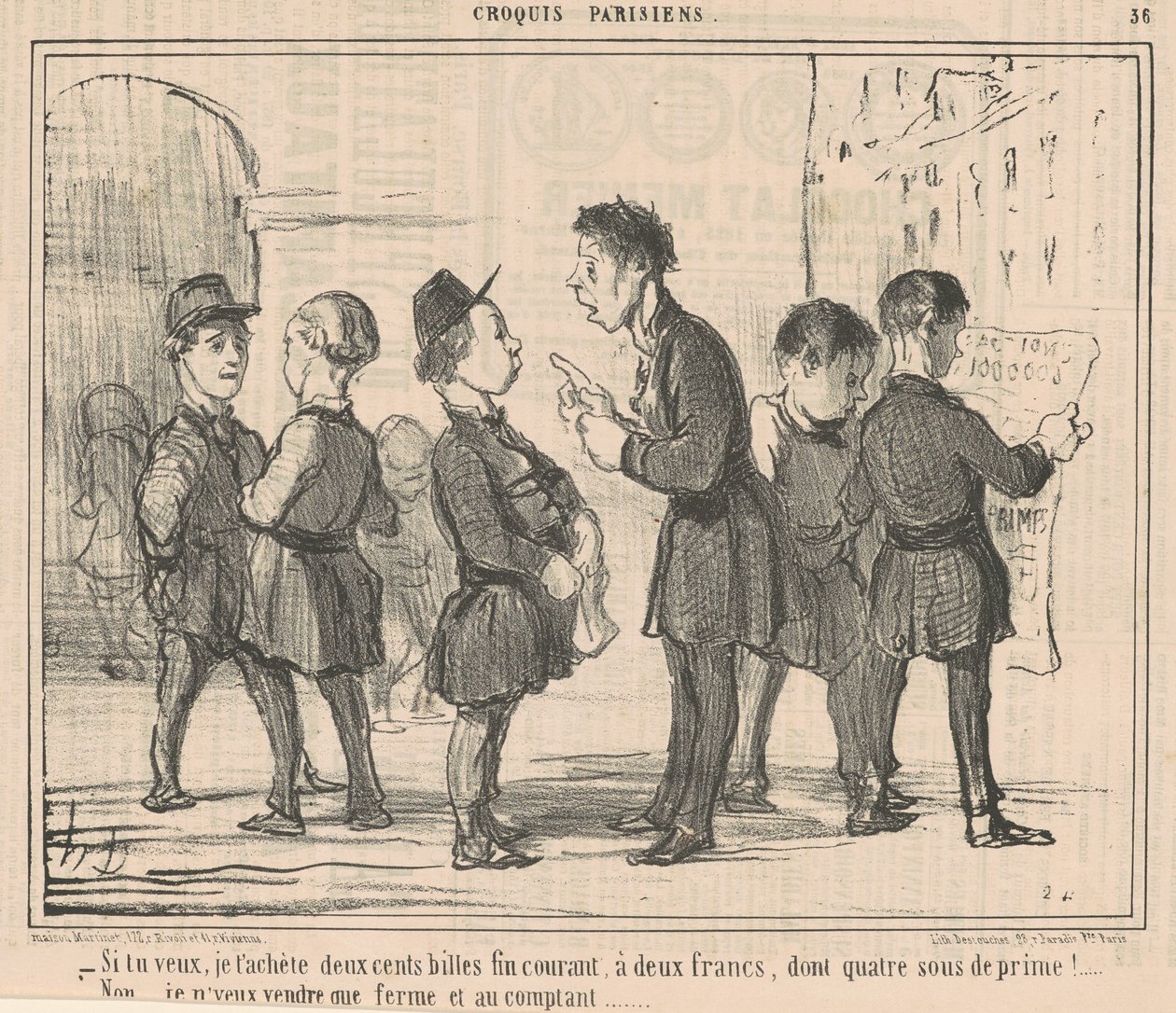 Jeśli chcesz, kupię ci dwieście kulek... autorstwa Honoré Daumier