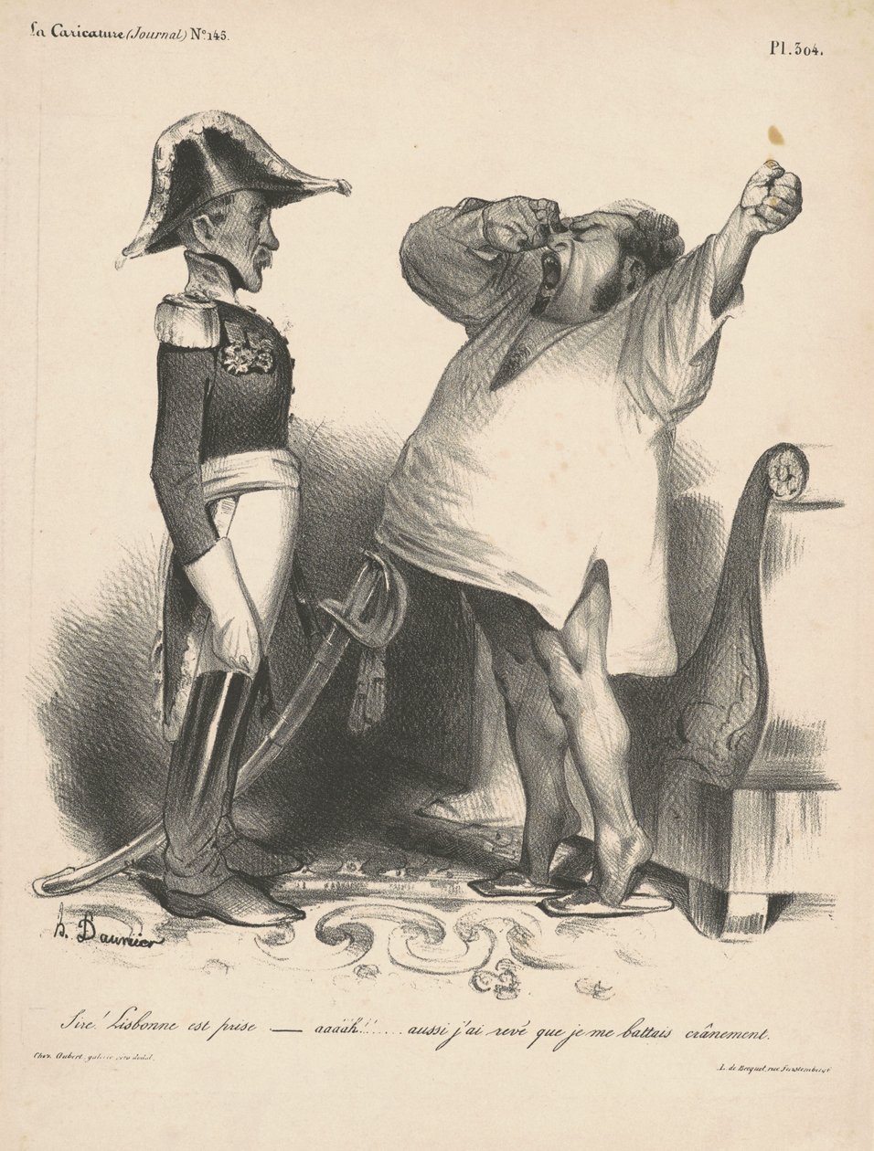 Rozpłodnik! Lizbona zdobyta... (Panie! Lizbona zdobyta...) autorstwa Honoré Daumier