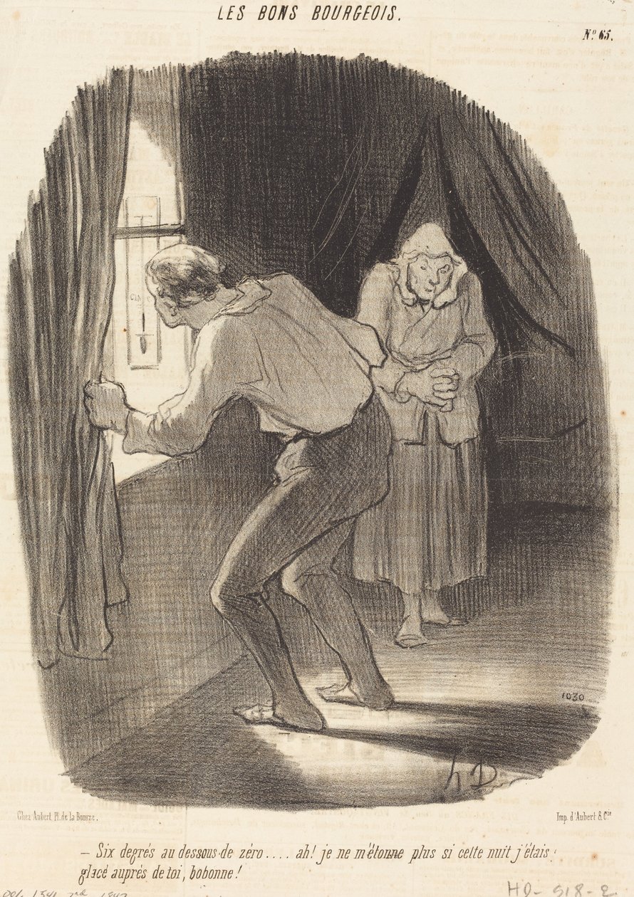 Sześć stopni poniżej zera... autorstwa Honoré Daumier