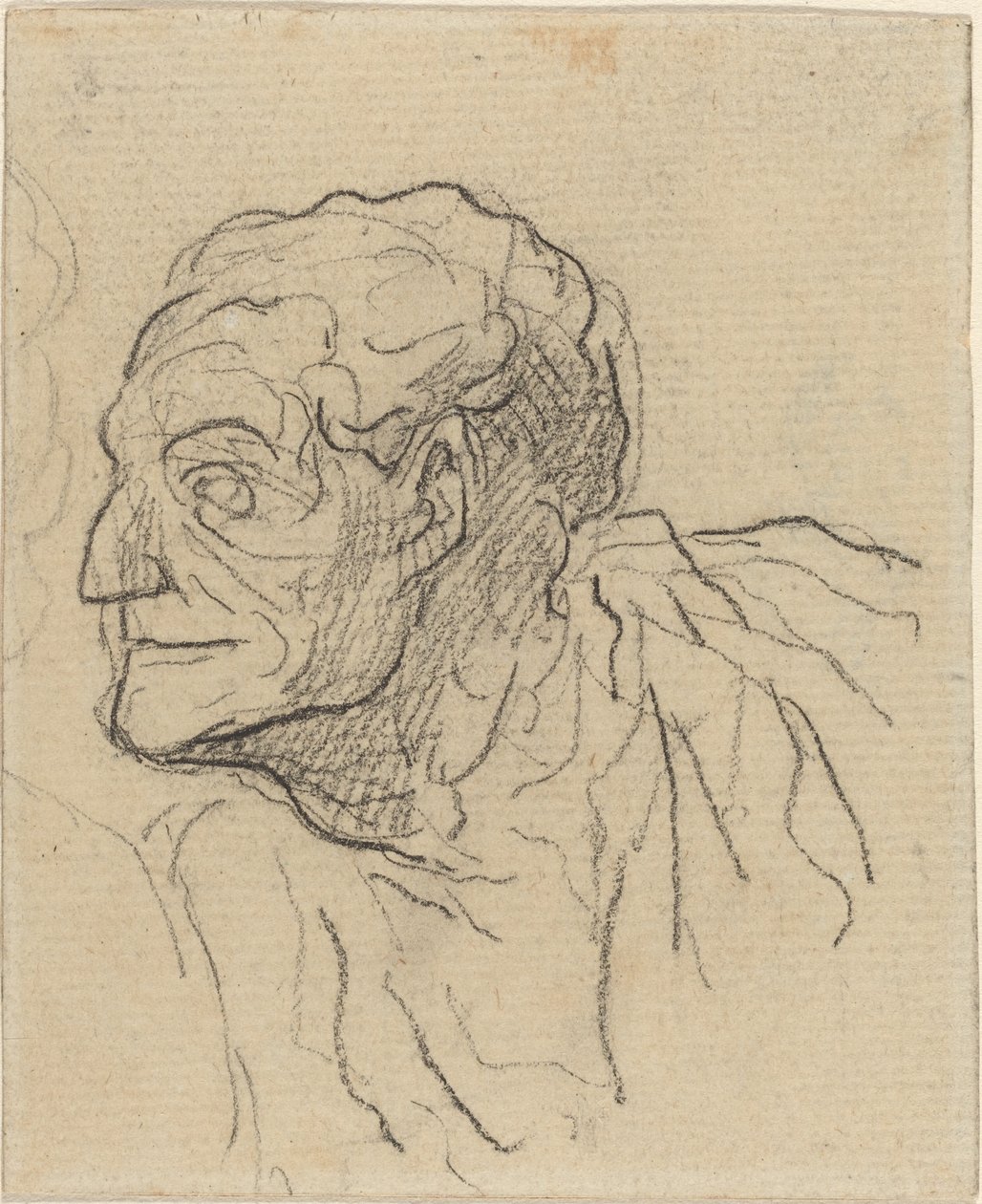 Studium mężczyzny autorstwa Honoré Daumier