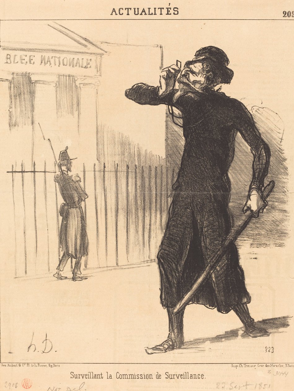 Nadzorca Rady Nadzorczej autorstwa Honoré Daumier